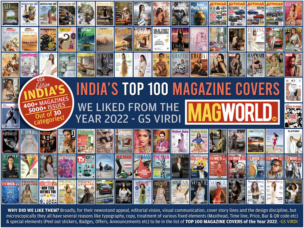 9th Edition of INDIA'S TOP 100 MAGAZINE COVERS from the year 2022
